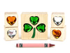 LIMITED! 5 pc. Shamrock Gem Message Blocks