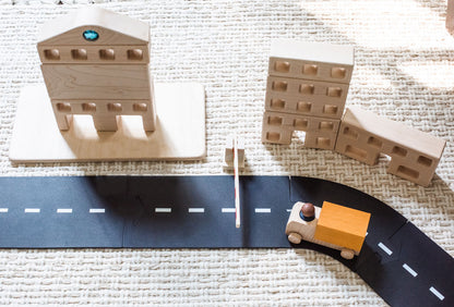 6 pc. Little Town Blocks House Set