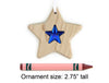 Star Gem Solid Maple Ornament