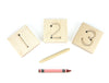 10 pc. Numbers 0-9 Maple Tracing Tiles