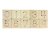 10 pc. Numbers 0-9 Maple Tracing Tiles