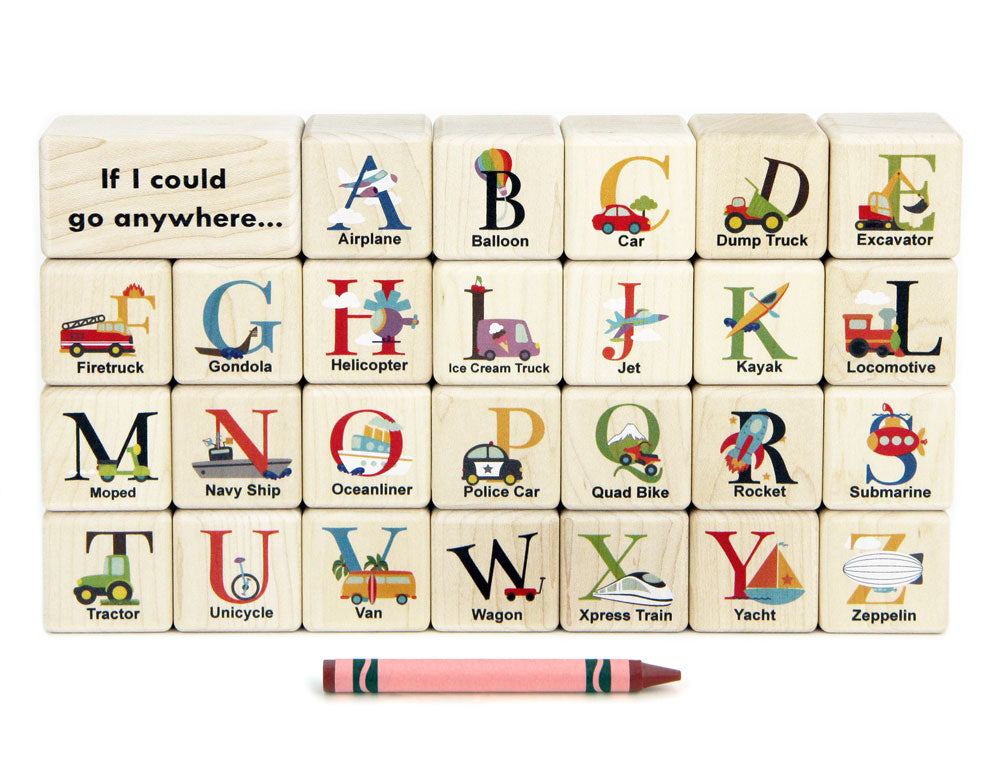 28 pc Picture Letter Alphabet Blocks - Everwood Friends