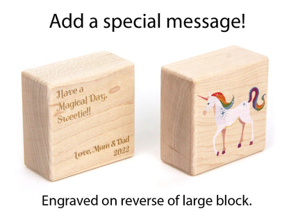 5 pc. Unicorn Gem Message Blocks