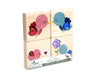 LIMITED! Valentine Love Birds 4 pc. Gem Block Set