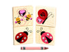 LIMITED! Valentine Love Bugs 4 pc. Gem Block Set