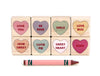 LIMITED! Little Conversation Hearts 8 pc. Building Block Set