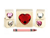 LIMITED! 5 pc. Ruby Heart Gem Message Blocks