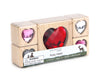 LIMITED! 5 pc. Ruby Heart Gem Message Blocks