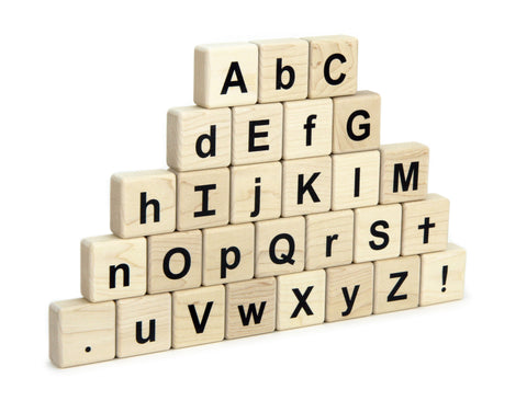 28 pc. Printed Double-sided Letter Alphabet Spelling Tiles
