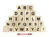 Printed Maple Word Tray Alphabet Spelling Set