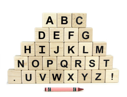 28 pc. Printed Double-sided Letter Alphabet Spelling Tiles