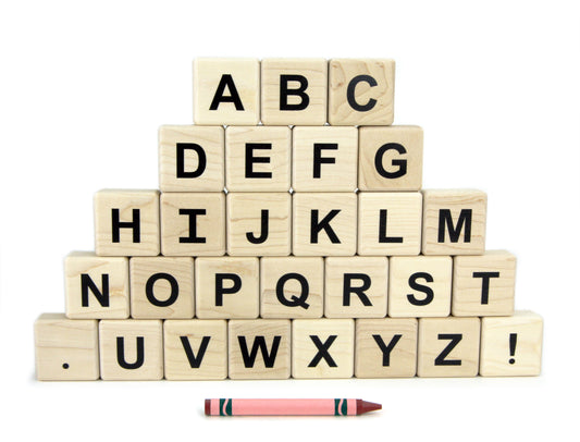28 pc. Printed Double-sided Letter Alphabet Spelling Tiles