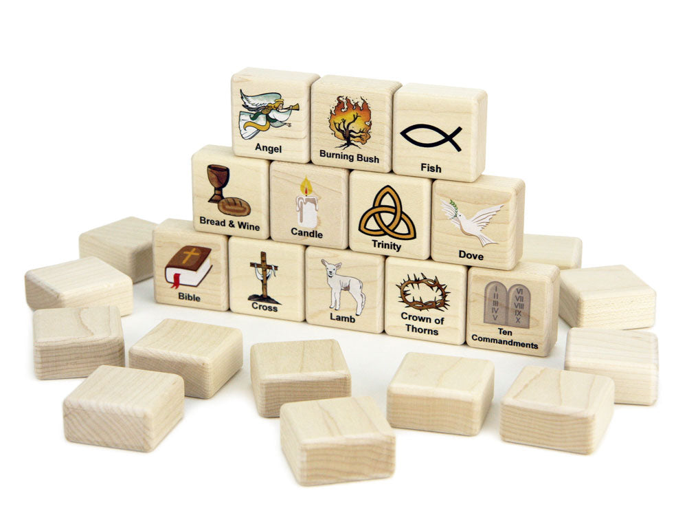 Christian Faith Wooden Matching Game - 24 pc Set