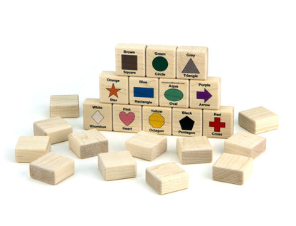 Colors & Shapes Color Wooden Matching Game - 24 pc Set