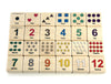 Counting & Shapes Color Wooden Matching Game - 24 pc Set