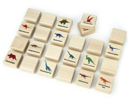Dinosaurs Color Wooden Matching Game - 24 pc Set