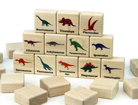 Dinosaurs Color Wooden Matching Game - 24 pc Set