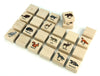 Forest Animals Color Wooden Matching Game - 24 pc Set
