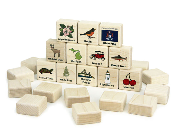 Michigan Wooden Matching Game - 24 pc Set – Everwood Friends